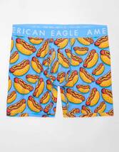 * AE アメリカンイーグル ボクサーブリーフ トランクス AEO Hot Dogs 6" Classic Boxer Brief S / LIGHT BLUE *_画像1