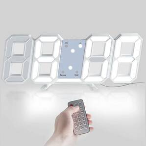 デジタル時計 LED時計 壁掛け時計 明るさ調節 置き時計 目覚まし時計の画像4