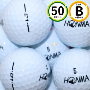 50個 ホンマ D1 2018年モデル Bランク HONMA 中古 ロストボール ゴルフボール 送料無料 snt