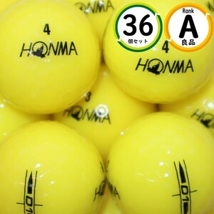 Aランク 36個 ホンマ D1 2022モデル イエローカラー 良品 HONMA ロストボール ゴルフボール 送料無料 snt