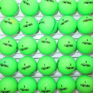 25個 2022年モデル ホンマ D1 グリーンカラー Bランク HONMA 中古 ロストボール ゴルフボール 送料無料 sntの画像2