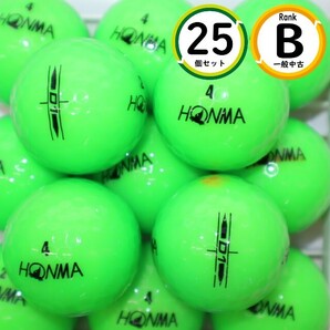 25個 2022年モデル ホンマ D1 グリーンカラー Bランク HONMA 中古 ロストボール ゴルフボール 送料無料 sntの画像1