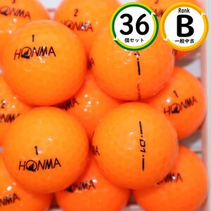 3ダース ホンマ D1 2018年モデル オレンジ Bランク HONMA 中古 ロストボール ゴルフボール snt 送料無料