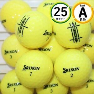 Aランク 25個 スリクソン AD SPEED 2020年モデル イエローカラー 良品 ロストボール SRIXON ダンロップ 送料無料