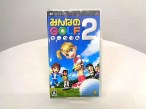 PSP　ゲームソフト　みんなのGOLF ポータブル 2　プレイステーションポータブル