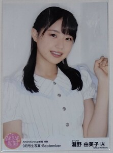 AKB48Group新聞 AKB48グループ新聞 2019 9月号 購入特典外付生写真 瀧野由美子 STU48