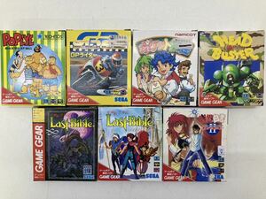 GAME GEAR Game Gear exclusive use soft empty box 7 point summarize GP rider / Popeye | pocket ../ last ba Eve ru/ Yu Yu Hakusho / head Buster yj-2