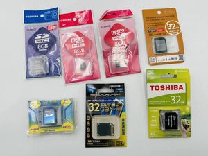 MicroSD карта SD карта суммировать 7 шт. комплект Toshiba др. 8GB 32GB