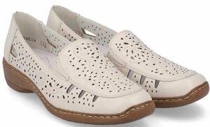 бесплатная доставка RIEKER 25cm Flat легкий спортивные туфли "теплый" белый Brown кожа Loafer Wedge сандалии s туфли-лодочки RRR146