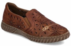  бесплатная доставка RIEKER 24cm Flat спортивные туфли язык Brown кожа подошва Loafer Wedge сандалии ремешок туфли-лодочки RRR145