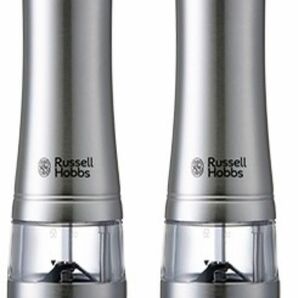 Russell Hobbs ★ 電動ミル ソルト＆ペッパー ウッドスタンド セット 7923JP