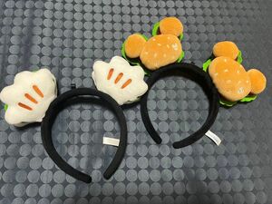 ディズニー　カチューシャ　ミッキー　ハンバーガー　チキンパオ　2個セット