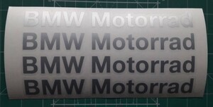 送料無料i BMW Motorrad モトラッド Silver 200mm 4枚セット カッティング ステッカー 海外