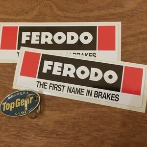 海外 送料無料 フェロード FERODO THE FIRST NAME IN BRAKES 150mm 2枚セット ステッカー シール