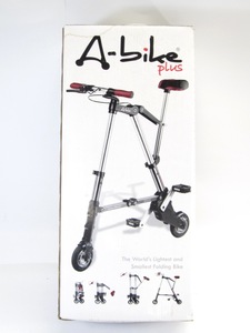 「正規品」希少美品●A-bike PLUS エーバイク プラス 折り畳み自転車 ミニ自転車 ミニチャリ コンパクト 軽量