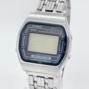 【1円スタート】CASIO カシオ W-51 106 スクエア メンズ クオーツ デジタル腕時計 動作未確認