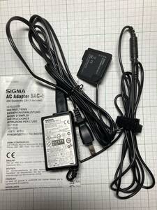 SIGMA DP1/2/3 Merrill exclusive use AC Adapter SAC-5 use instructions attaching 
