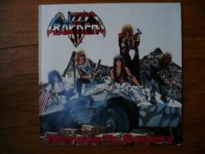 輸入LP:Lizzy Borden リジー・ボーデン/Menace to Society 新品未使用