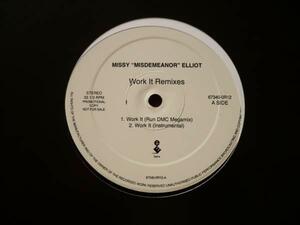 輸入LP:Missy Misdemeanor Elliott/Work It Remixes 新品未使用