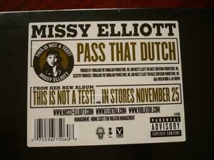 輸入LP:Missy Elliott/Pass That Dutch / Wake Up 新品未開封