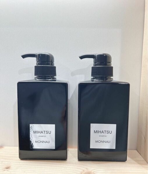 MONNALI ブラックシリーズ ミハツシャンプー ポンプ 350ml×2本