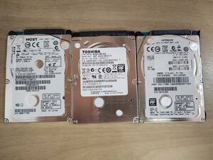 3個 まとめ SATA 2.5インチ 内蔵 ハードディスク 320-500GB E002