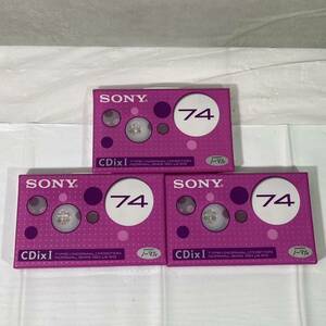 未開封新品 SONY カセットテープ 片面37分 往復74分 C74 CDX1L CDixⅠ 3個セット
