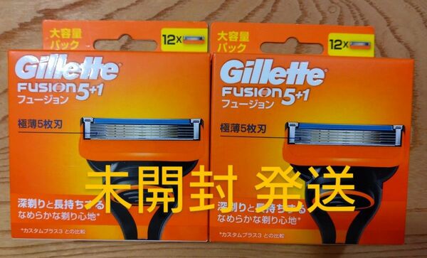 ジレット フュージョン 5＋1 替刃12個入×2合計24個 新品未開封　純正品