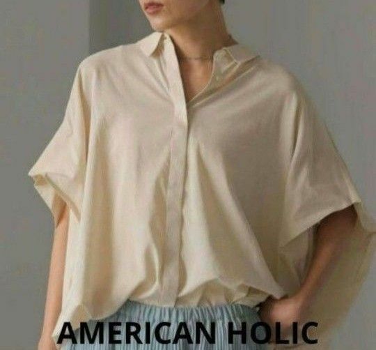 AMERICAN HOLIC アメリカンホリックショルダータックボックスシャツ