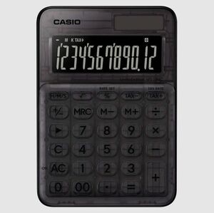電卓　コンセプト　デザイン　CASIO　カシオ　限定生産　クリアブラック　MS-20UC-L-CBK　個性的　プレゼント　ギフト