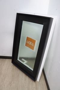 P2575[ Hyogo : warehouse pick up / vicinity delivery limitation ]*LIXIL* width slipping .. window *GBF511S4607*. layer glass * storage goods * reform *DIY* resin frame *. material *PVC