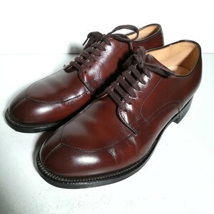 c0233 【美品】 箱袋付き ★オールデン Alden★ カーフ 54441 Vチップ 6B/D 茶 ドレスシューズ ビジネス 高級革靴 紳士靴 本革