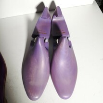 c0269 【未使用に近い・1回着用程度】 箱袋シューツリー付き ★ジョンロブ John Lobb★ スエード プレーントゥ 7E 8000 25.5cm程度 紫_画像9