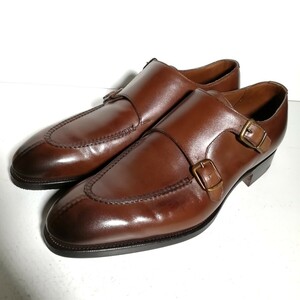 c0253 [ unused . close ] box attaching * Edward Green Edward Green* full ham FULHAM double monk strap 6 1/2 - 7D 82 tea leather shoes 
