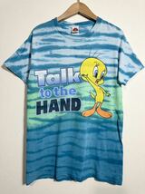 00s Looney Tunes Tweety Bird t-shirt ルーニーテューンズ トゥイーティー タイダイTシャツ 古着 _画像1
