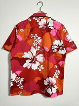 60~70s vintage Penneys aloha shirt ヴィンテージ ペニーズ アロハシャツ ハワイアンシャツ ハイビスカス アロハ柄 古着 _画像2