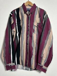 80's vintage Wrangler button down shirt ヴィンテージ ラングラー ボタンダウンシャツ ストライプ柄 古着 161/2-36 USA製 irregular 