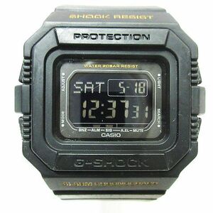 稼働品 CASIO G-SHOCK カシオ ジーショック DW-D5500BB デジタル腕時計 20気圧防水 ブラック 黒 メンズ ジャンク扱い 現状品
