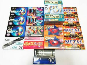 未使用未開封品 カセットテープ まとめ売り TDK maxell AXIA ハイポジ ノーマル メタル 保管品 現状品