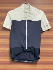 HV676pokPOC short sleeves cycle jersey white navy blue S * fray equipped 