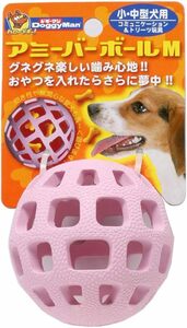 ドギーマン 犬用おもちゃ アミーバー ボール ピンク M サイズ