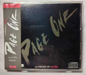 THE ALFEE　アルフィー 　ＣＤ　「PAGE ONE -13 PIECES OF ALFEE」　1983年12月発売　3枚目のベスト・アルバム