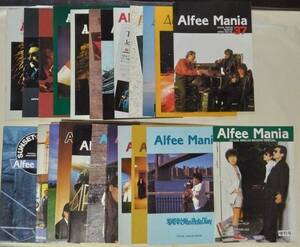 THE ALFEE アルフィー　「ALFEE MANIA」ファンクラブ会報誌 １９９１ ～１９８５ Vol.51～Vol.27(抜けあり） ２１冊セット