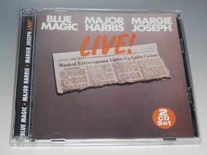 ☆ BLUE MAGIC ブルー・マジック/MAJOR HARRIS メイジャー・ハリス/MARGIE JOSEPH マージー・ジョセフ LIVE! 輸入盤 2枚組CD/*盤キズあり