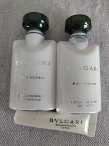 BVLGARI　ブルガリ　プールオム　ボディローション　アフターシェーブクリーム　リップバームセット