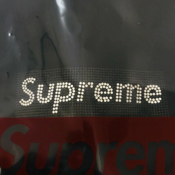 M supreme swarovski box logo tee 黒 新品 black シュプリーム スワロフスキー ボックスロゴ Tシャツ T ボックス ロゴ 正規品 本物