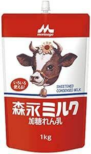 森永 加糖れん乳 森永ミルク スパウトパウチ 1kg [業務用 大容量 コンデンスミルク 練乳