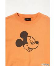 WCJ Disney SWEAT TOP ミッキー スウェット オレンジ 新品 トレーナー 若槻千夏_画像9