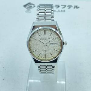 『AE8』不動　セイコー 4843-8100　グランドクオーツ　GRAND QUARTZ　SEIKO　本体のみ　白文字盤　動作未確認　現状品