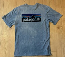★パタゴニア Patagonia ロゴTシャツ ブルー サイズS_画像3